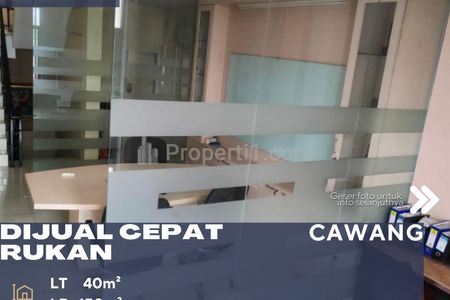 Dijual Rukan 5 Lantai Lokasi Sangat Strategis Moda Transportasi di Cawang Jakarta Timur