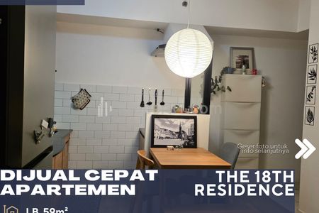 Dijual Apartemen The 18Th Residence Taman Rasuna 1BR Full Furnished