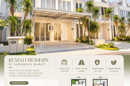 Dijual Rumah Grand Pakuwon - Cluster Adelaide - Tandes - Surabaya Barat Dekat Food Junction, Sampoerna Academy, Sekolah Gloria