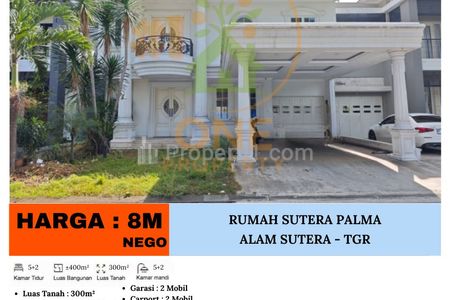 Dijual Rumah Sutera Palma, Alam Sutera - Tangerang Selatan