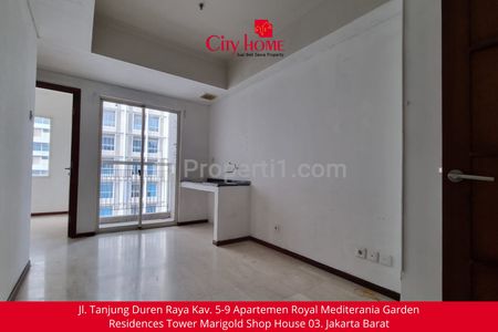 Disewakan Apartemen 2 BR Unfurnished di Royal Mediterania Garden Resiedences at Podomoro City