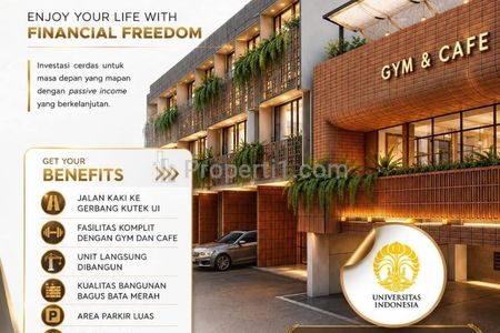 Dijual Kost Mewah di Ring 1 UI, Fully Furnished, Tersedia Gym, Cafe, Mushola, Parkir Mobil, Strategis Occupancy Tinggi, SHM, Developer Berpengalaman