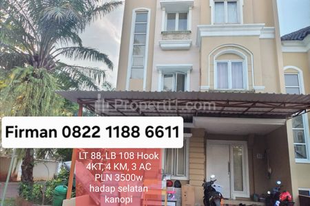 Disewakan Murah Rumah 4 Kamar Plus 3 AC di Samara Village Serpong, Tangerang