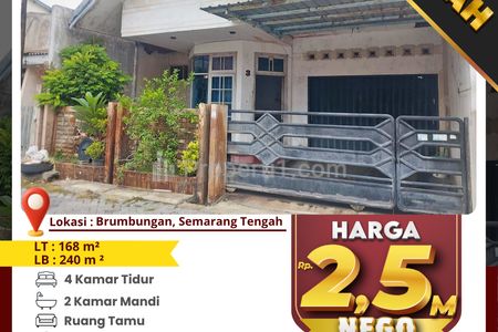 Jual Rumah Tengah Kota, Serba Sat Set ke Mana-mana di Brumbungan, Semarang, Jawa Tengah