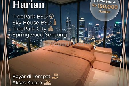 Sewa Harian Apartemen Sky House BSD - Studio Furnished