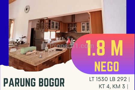 Jual Rumah Siap Huni Luas Bagus di Parung Bogor, Dekat Pasar Parung