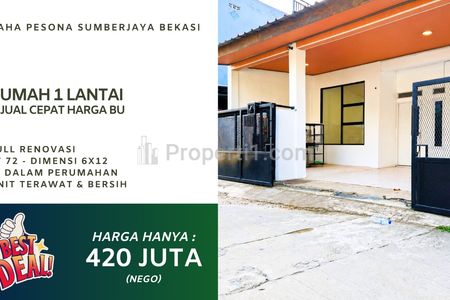 Rumah Dijual Cepat Tambun Bekasi Harga BU