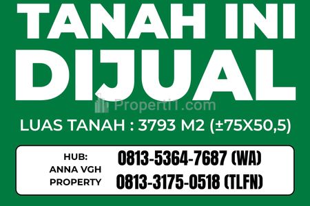 Jual Tanah Luas Strategis Kawasan Tambak Osowilangun Surabaya