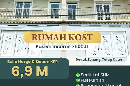 Dijual Kost Eksklusif 22 Kamar – Jl. Bendungan Wonogiri No 45 Kota Malang