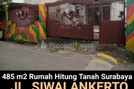 Dijual Rumah Hitung Tanah di Siwalankerto Dekat Kampus UK Petra, Kutisari, Surabaya - Cocok Buat Dibangun Rumah Kost, Ruko - MURAH Rp4 Jutaan/m2 