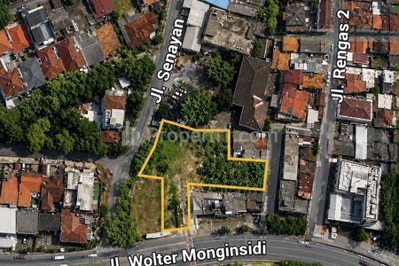 Dijual Tanah Dekat NJOP di Wolter Monginsidi Jakarta Selatan