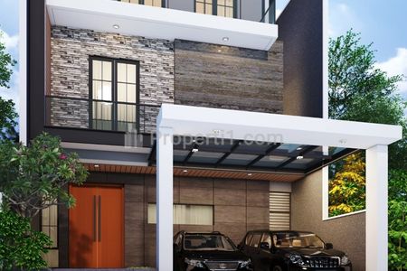Dijual Rumah 4 Milyaran di Woodland Citraland Surabaya Barat - New Baru Modern 3 Lantai Premium Sanitary Kohler Bonus AC, Unit CCTV - Dekat Fresh