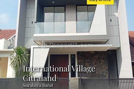 Dijual Rumah Baru Citraland International Village 2 Lakarsantri Surabaya Barat