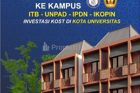Dijual Kost di Jatinangor, Sumedang Ring 1 ITB, Unpad, IPDN, Potensi Sewa Tinggi dan Stabil, 12 Kamar Fully Furnished SHM, Ada Manajemen Kost