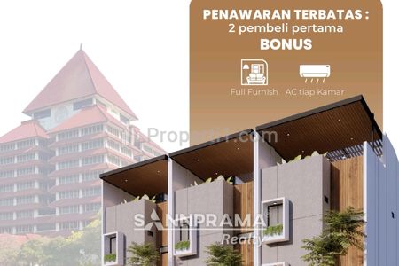 Dijual Kost-Kostan 4 Lantai Nempel UI di Beji Timur, Depok