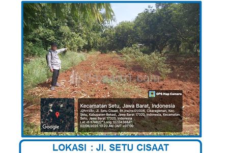 Jual Cepat Harga Spesial Luas 2.300 m2 di Jl. Setu Cisaat, Kp. Sawah, Cikaragamen, Setu, Bekasi