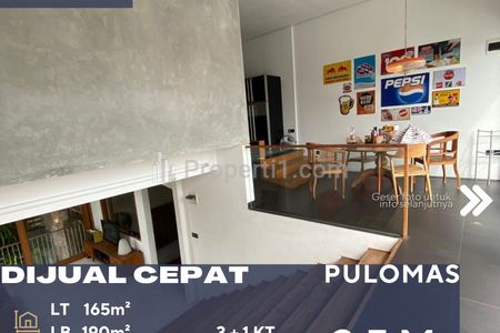Dijual Rumah Cantik Kondisi Terawat Posisi Hoek di Pulomas Jakarta Timur