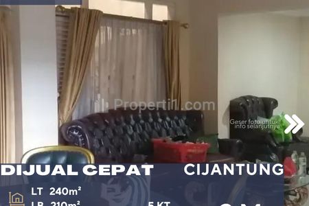 Dijual Cepat BU Rumah Bagus di Cijantung Jakarta Timur