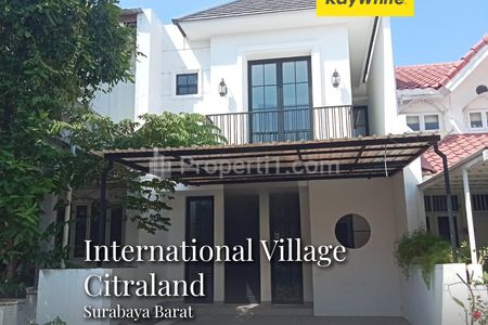 Dijual Rumah Baru American Style International Village Citraland Lakarsantri Surabaya Barat