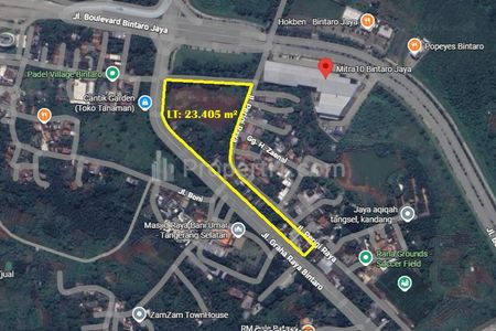 Dijual Tanah Komersial 2,3 Hektar di Graha Bintaro, 200 Meter dari Tol Parigi, Tangerang Selatan