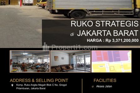 Dijual Ruko Harga Murah Lokasi Grogol Petamburan Jakarta Barat