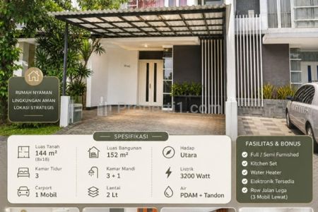 Dijual Rumah 144 m2 di Royal Residence Wiyung Surabaya - Semi Furnished - Halaman Depan Belakang Asri - SHM - Dekat Pakuwon Mall, WBM - 2 Milyaran