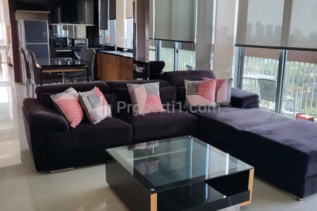 For Lease Kemang Mansion Apartment Great Location in South Jakarta - 2+1BR Full Furnished