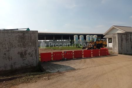 Jual Murah Gudang Bekas Pabrik Mortar Luas 5 Hektar Bangunan Gudang12534m2, Ada Kantornya di Kawasan Industri K57, Dekat Honda, Suryacipta, Karawang