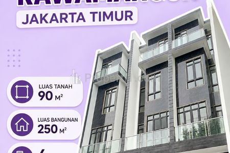 Dijual Ruko 4 Lantai Strategis di Rawamangun, Jakarta Timur