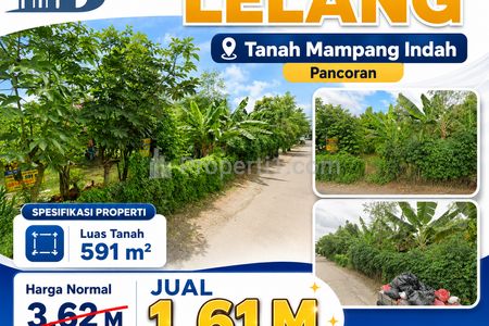 Dijual Cepat Tanah Harga Murah Lokasi Mampang Depok