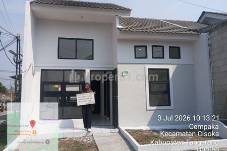 Dijual Rumah Subsidi di Cisoka Tangerang - Siap Huni Cicilan Flat Sampai Lunas 1 Jutaan
