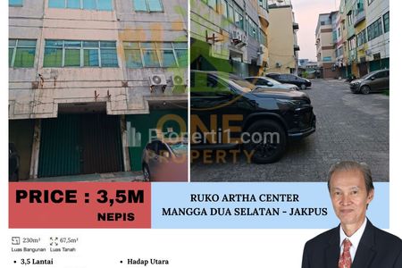 Dijual Cepat & Murah Ruko Artha Center, Pangeran Jayakarta, Mangga Dua Selatan – Jakarta Pusat