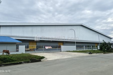 Sewa Gudang Siap Pakai, Ready Awal Januari 2027, Luas 15000m2 Bangunan 8503m2, Loading Dock Ada Empat di Kawasan Industri Delta Silikon 3, Cikarang