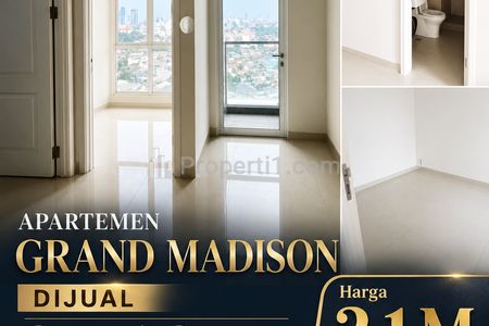 Dijual Apartemen Grand Madison Podomoro City 2KT Kosongan Murah – Diskon 420 Juta di Bawah Pasar, NEGO!