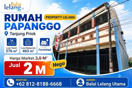 Dijual Rumah Besar 463m² di Tanjung Priok, Jakarta Utara – Aset Lelang Murah Bawah Pasar NEGO!